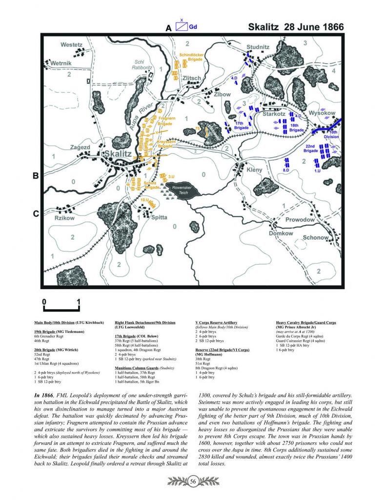 Page 56 from 1866 Grand Tactical Rules: Battle of Skalitz Map