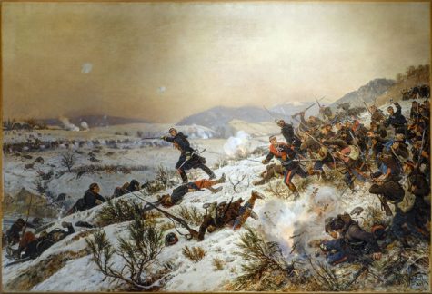 Forward! or The Chenebier Fight by French Painter Alphonse Deneuville 1884